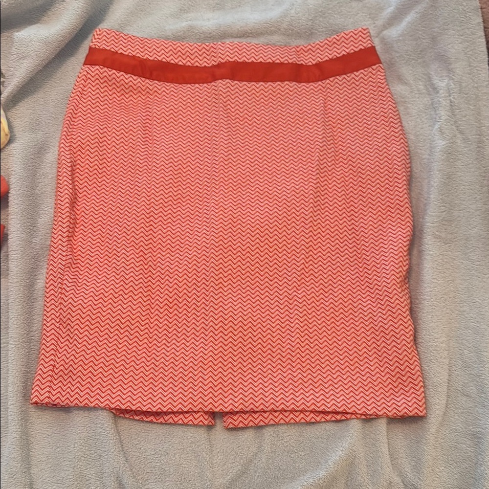 Stylish Red Zigzag Women's Skirt
